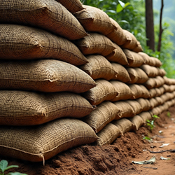 CoirFX coir erosion bags for sustainable land protection