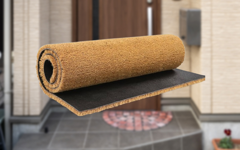 Natural PVC tufted coir mats by CoirFX, Alappuzha Kerala